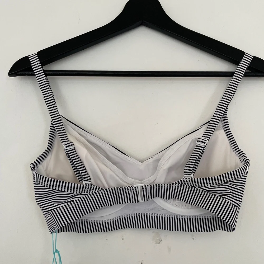 Sea Level Australia Positano Stripe Underwire DD/E Cup Bikini Top Size 4 - Picture 3 of 7